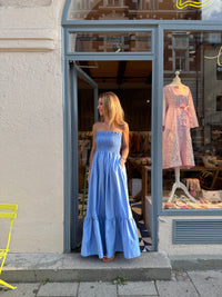 BANDEAU DRESS "ELPIS" LAVENDER BLUE