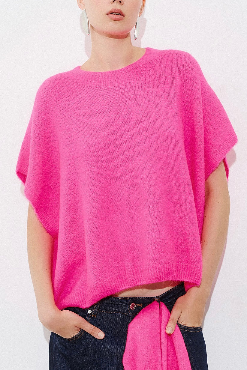 OVERSIZED SOFT ALPACA-MIX PONCHO