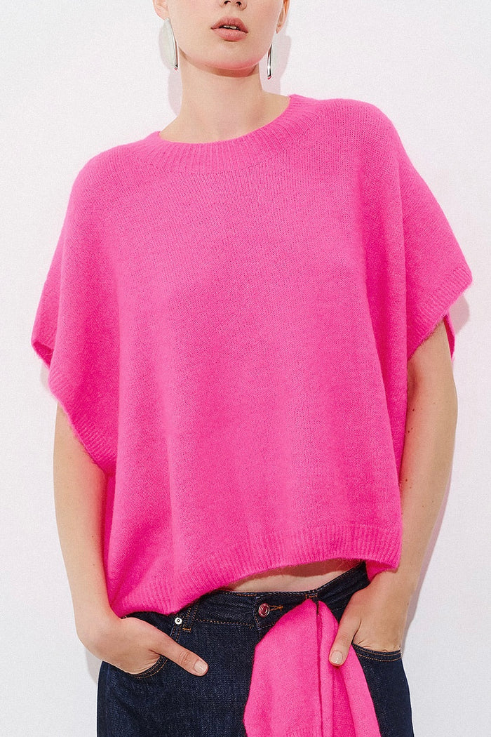 OVERSIZED SOFT ALPACA-MIX PONCHO