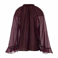 OVERSIZED TRANSPARENT BLOUSE "GRENADINE"