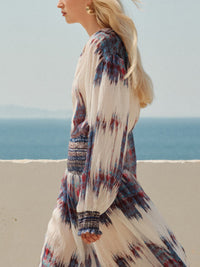 OVERSIZED TRANSPARENT BLOUSE „BOHEME“ MULTICOLOR