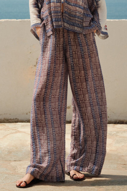 FLOWY TRANSPARENT CHIFFON PANTS "ISOLA"