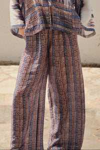 FLOWY TRANSPARENT CHIFFON PANTS "ISOLA"