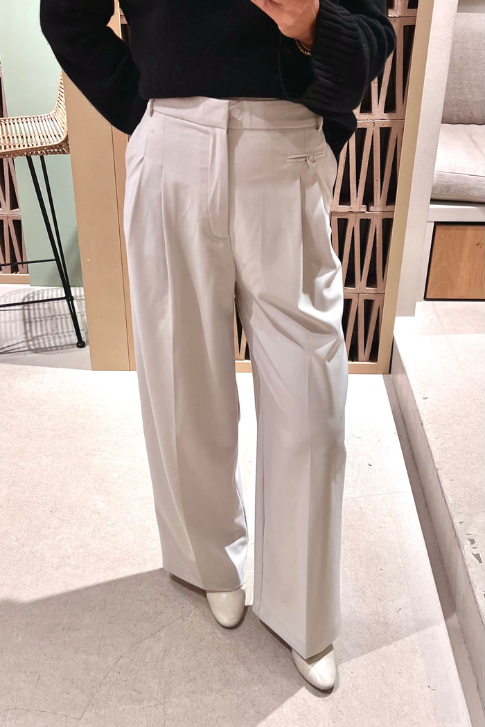 WIDE SUIT PANTS ICE