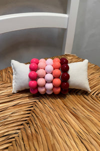 CHUNKY RESIN BRACELET „REDS“