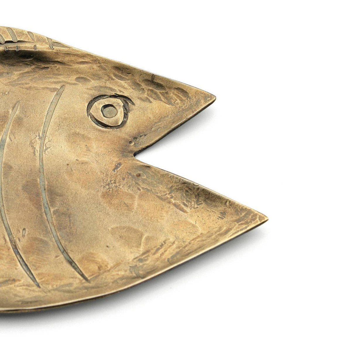 HANDMADE FISH PLATE "DORI" GOLD
