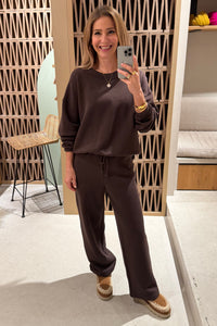 COTTON SWEATSHIRT BROWN