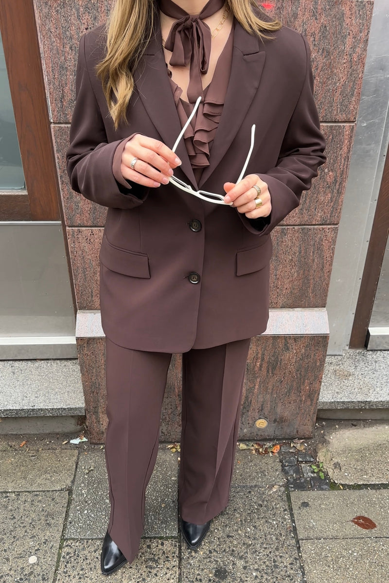 OVERSIZED BLAZER BROWN