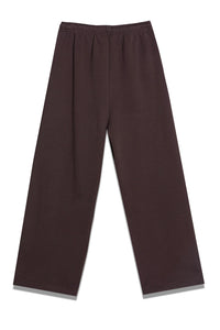 WIDE COTTON DRAWSTRING SWEATPANTS BROWN