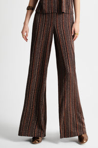 WIDE LEG PANTS "HERITAGE" BURGUNDY