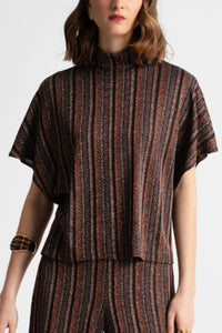 OVERSIZED CROP TOP "HERITAGE" BURGUNDY