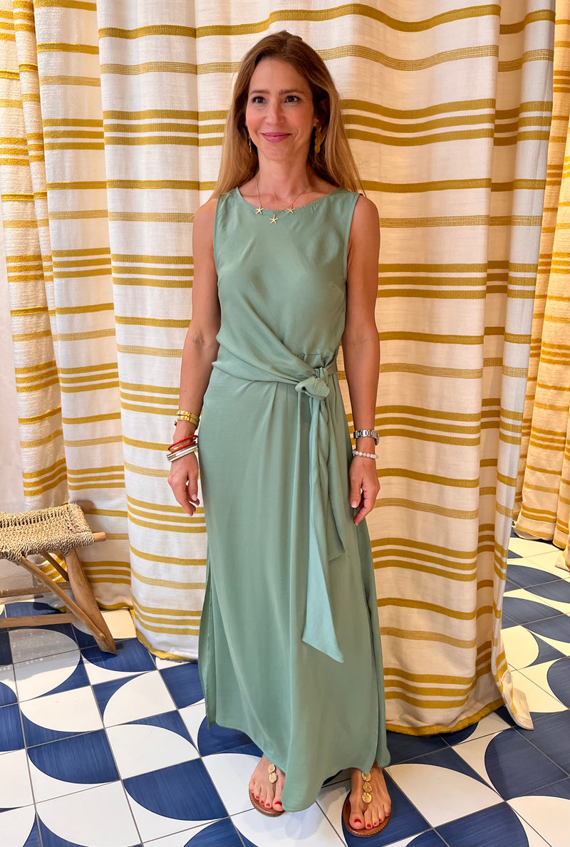 MIDI WRAP DRESS "SKOPELOS" MINT