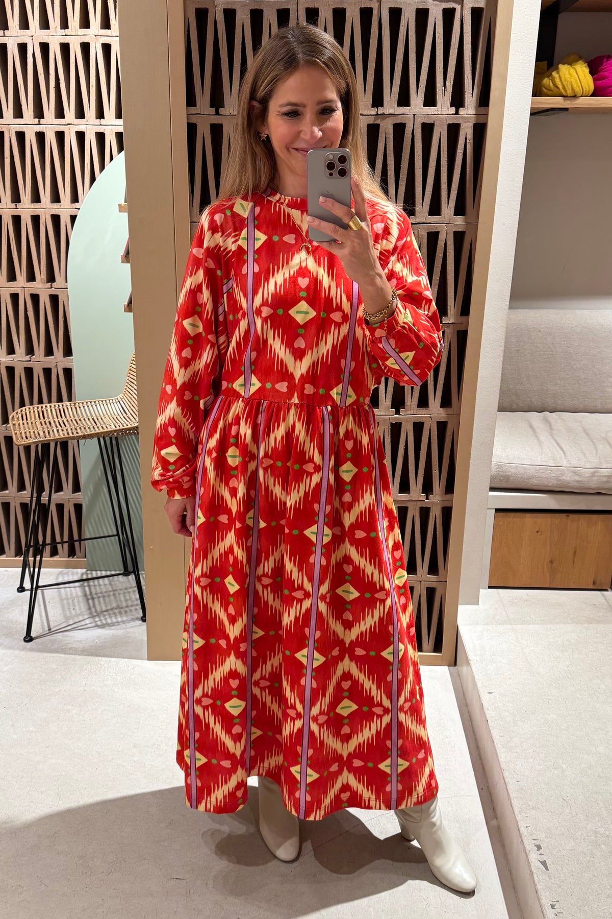 OVERSIZED MIDI COTTON SWEATER DRESS "WINTERLOVE"