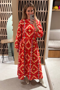 OVERSIZED MIDI COTTON SWEATER DRESS "WINTERLOVE"