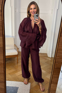 OVERSIZED TRANSPARENT BLOUSE "GRENADINE"