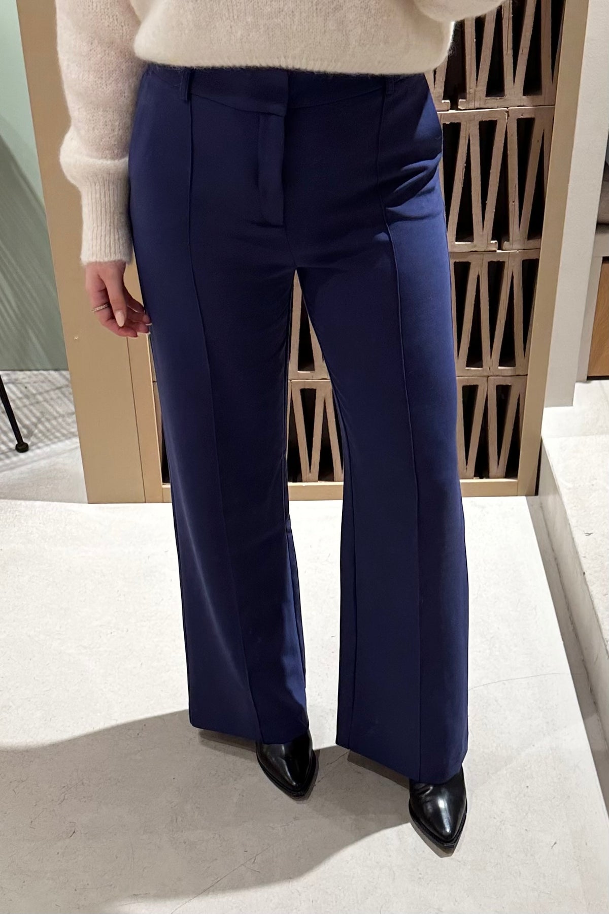HIGHWAIST WIDE LEG PANTS BLUE