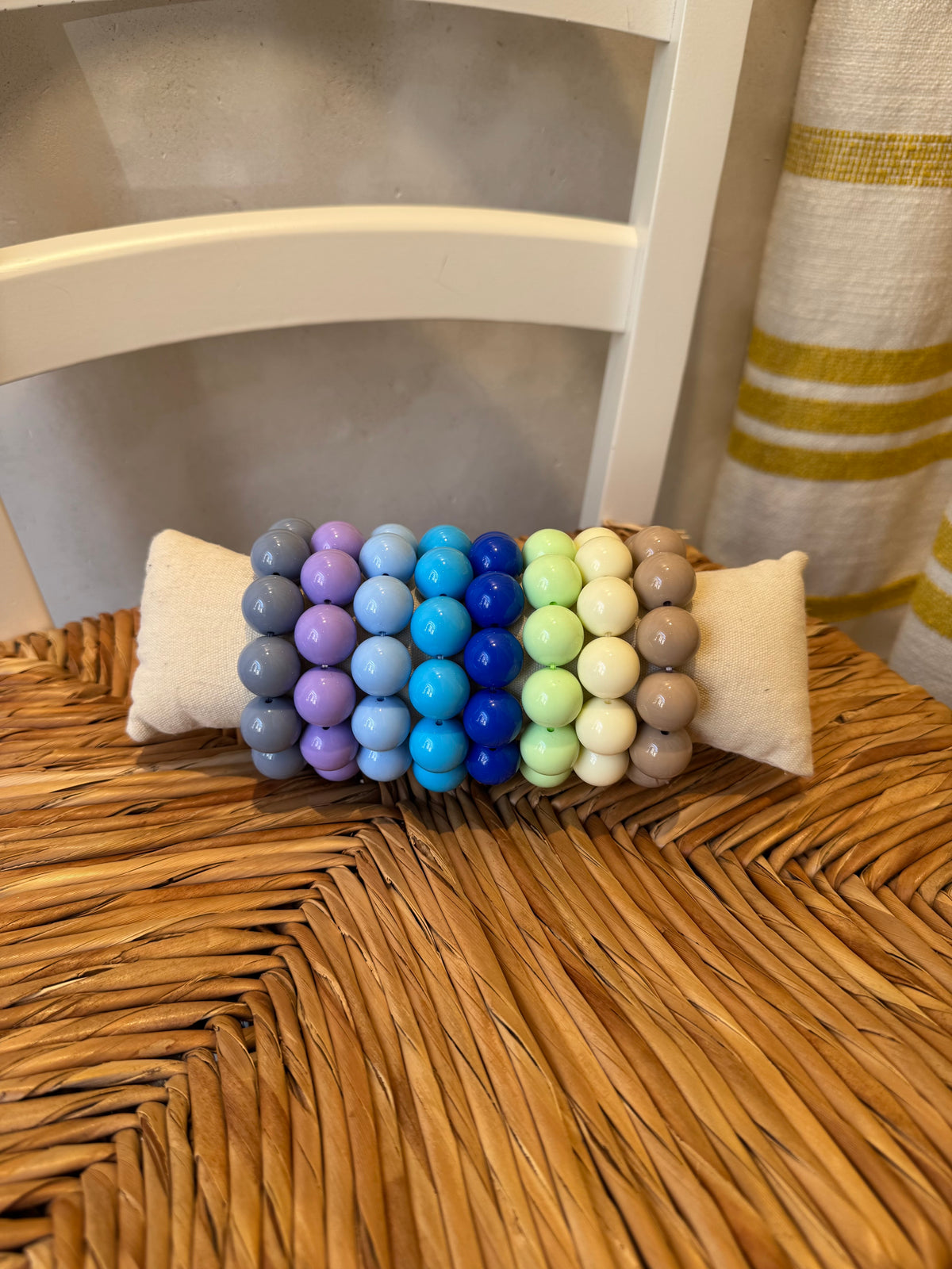 CHUNKY RESIN BRACELET „BLUES“