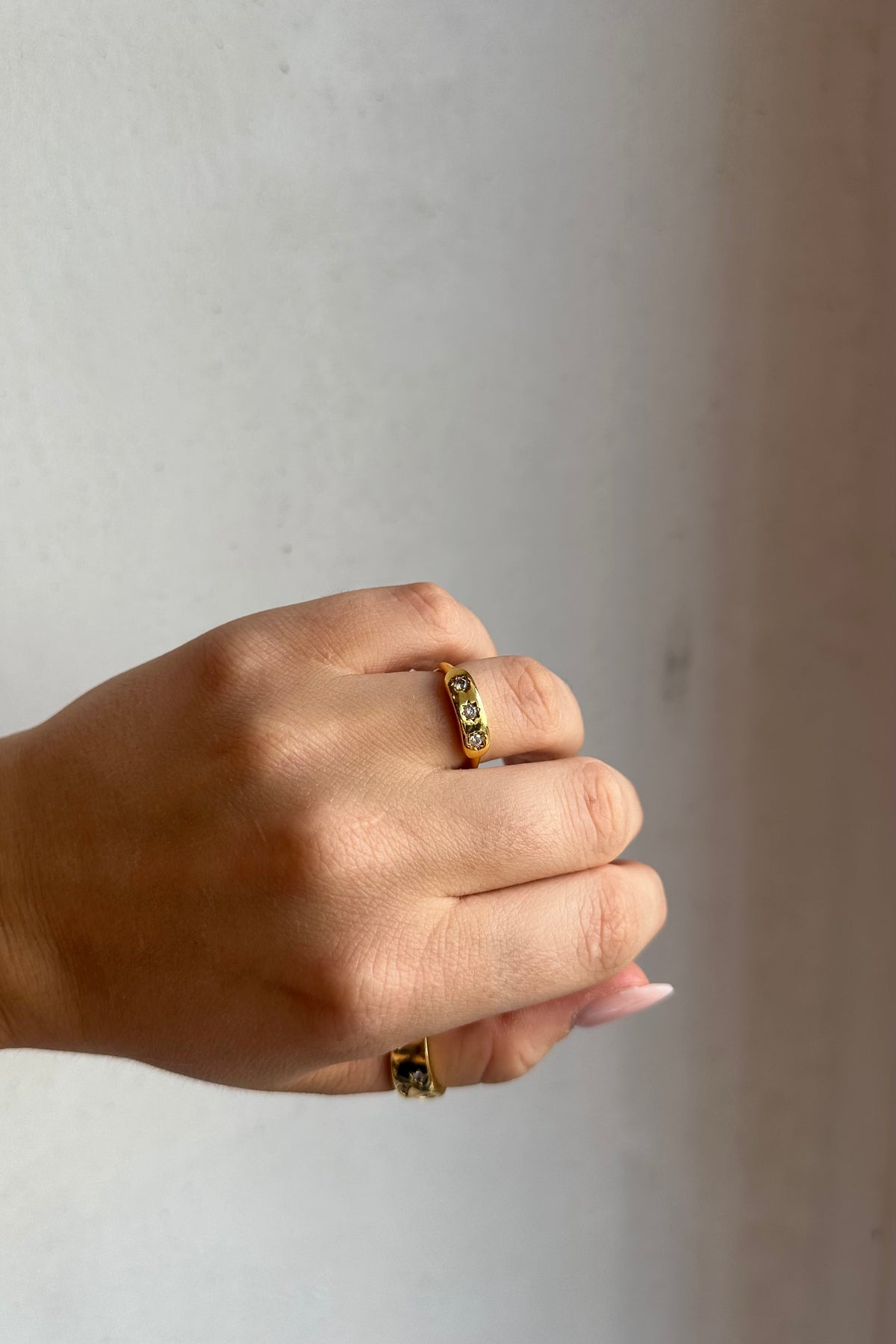 RING „THREE STARS WISHES" GOLD