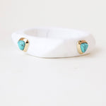 WHITE/TURQUOISE MEDIUM SIZE
