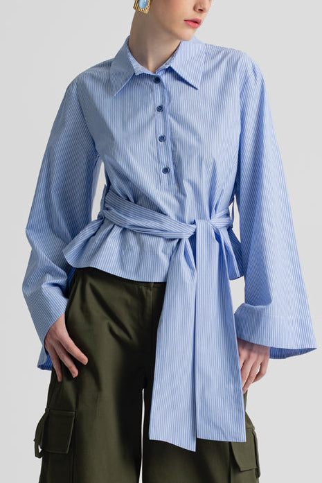 CROPPED COTTON BLOUSE