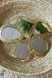 SMALL MORROCAN BRASS MIRROR