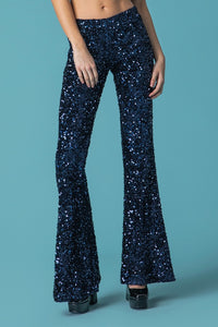 SEQUIN PANTS "MIDNIGHT" NAVY