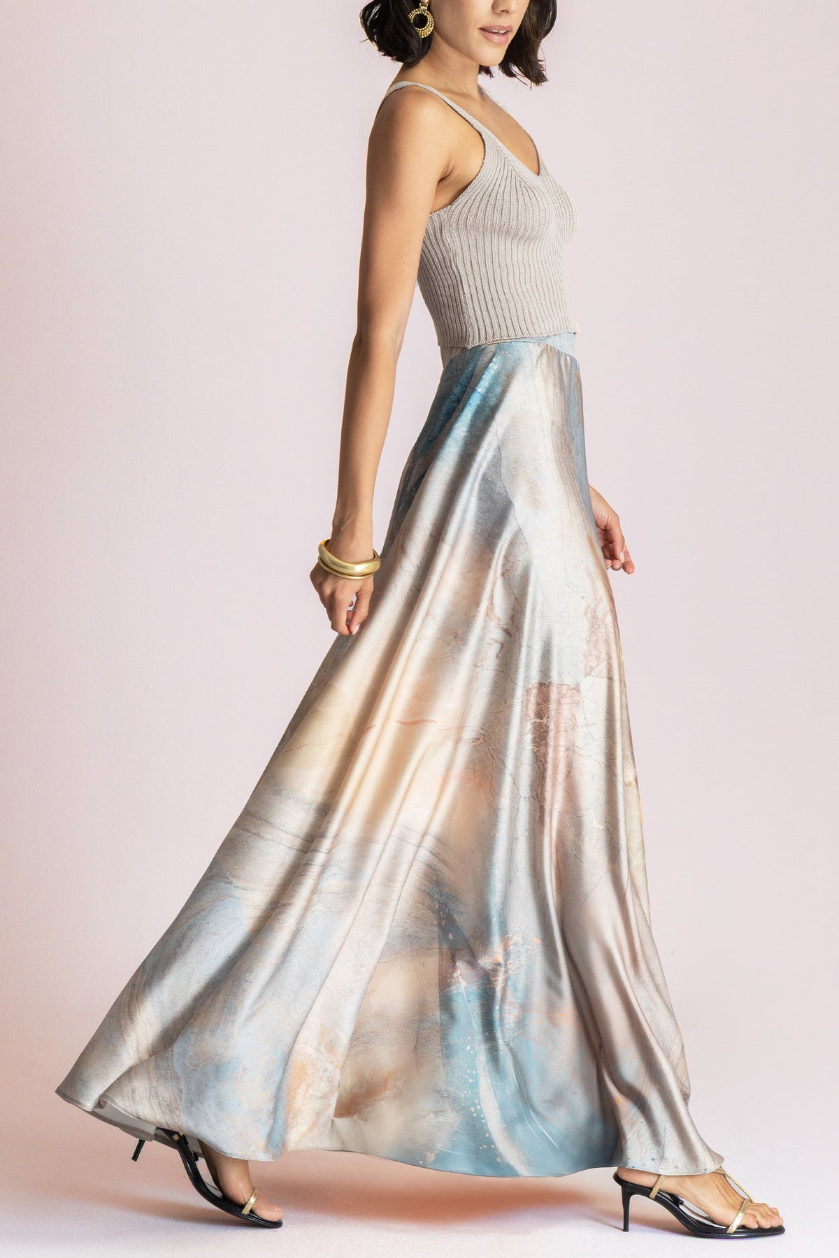 LONG FLOWY SKIRT "ANEMOS" MULTICOLOR