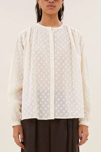 ORGANIC COTTON BLOUSE OFF WHITE