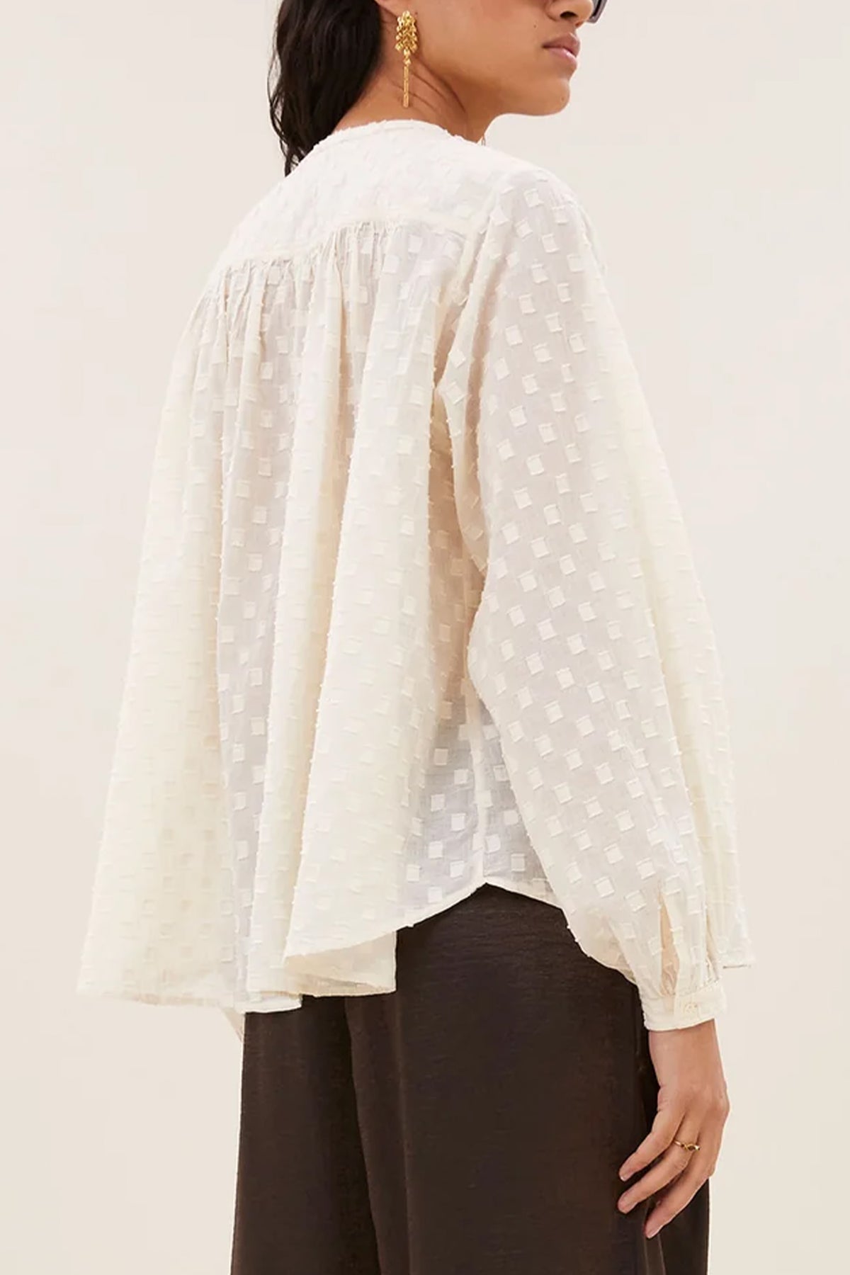 ORGANIC COTTON BLOUSE OFF WHITE