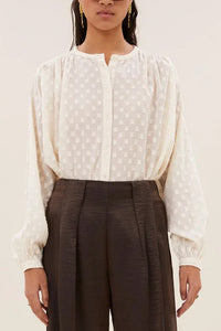 ORGANIC COTTON BLOUSE OFF WHITE
