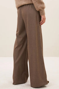 WIDE LEG PANTS BISCUIT