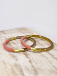 BRACELET "KASSANDRA" DUSTY ROSE/GOLD