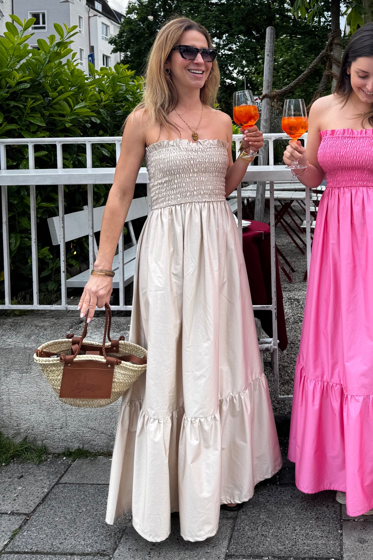 BANDEAU DRESS "ELPIS" SAND