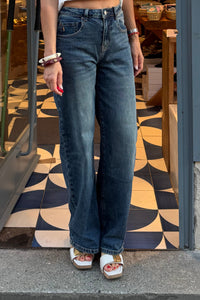 MODERATE BARREL STRETCH DENIM PANTS "BAXTER"