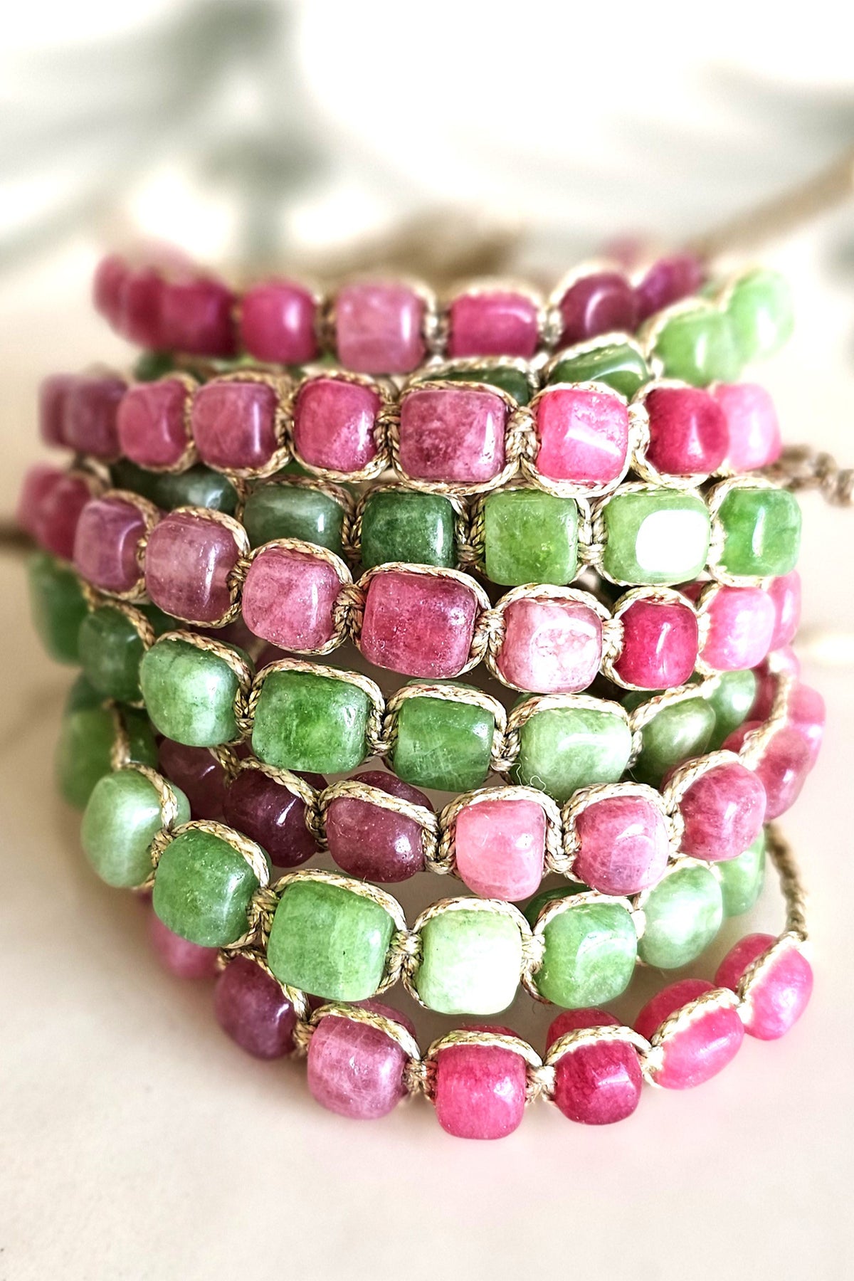 HANDMADE JADE BRACELET "CANDY"
