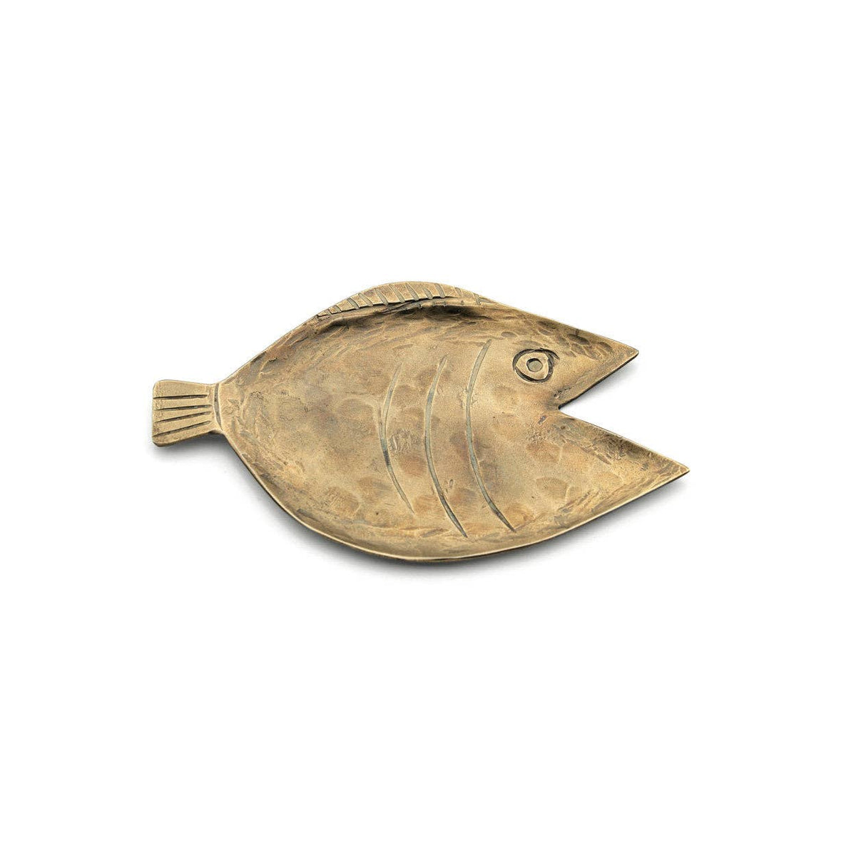 HANDMADE FISH PLATE "DORI" GOLD