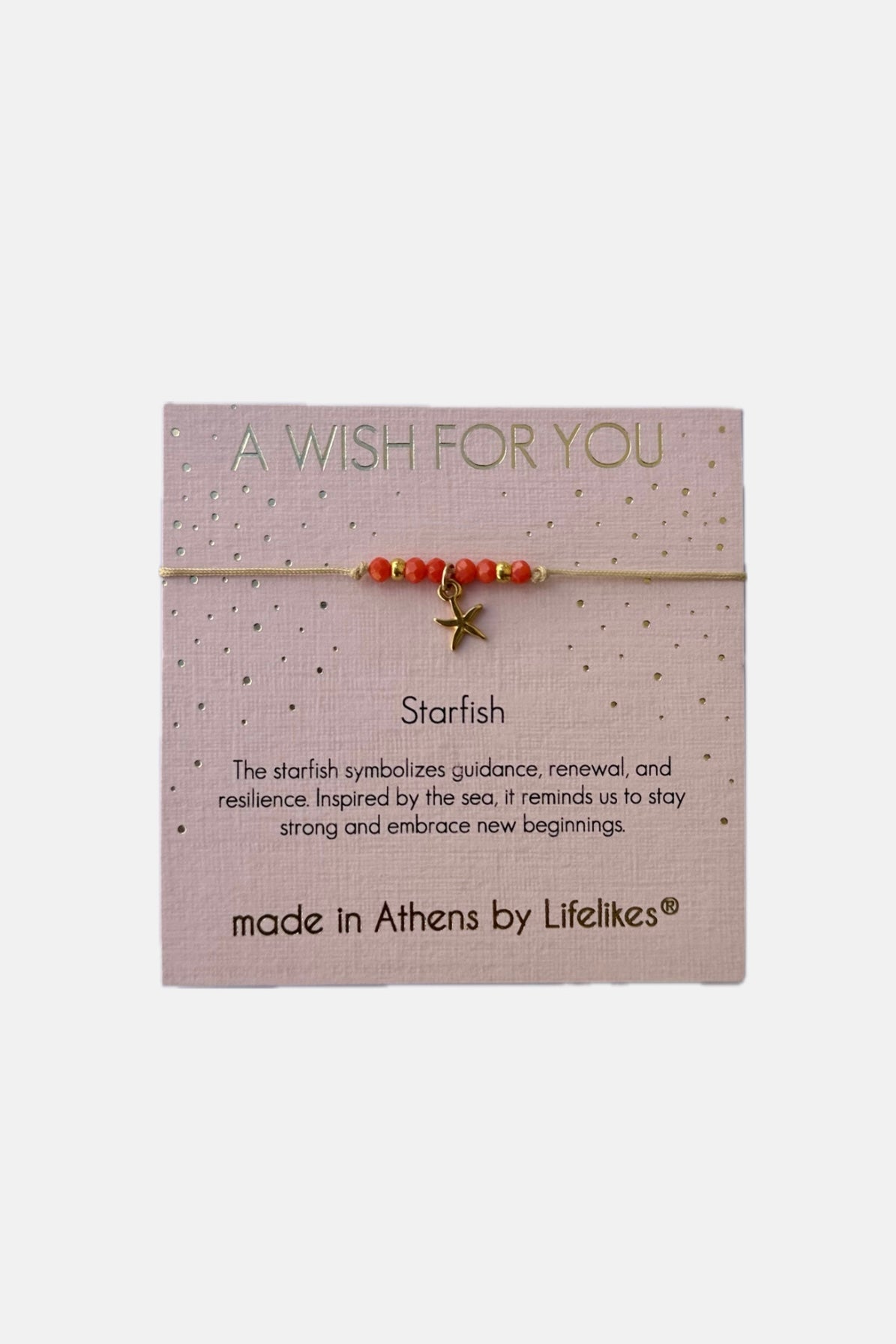 BRACELET "STARFISH" GOLD/CORAL