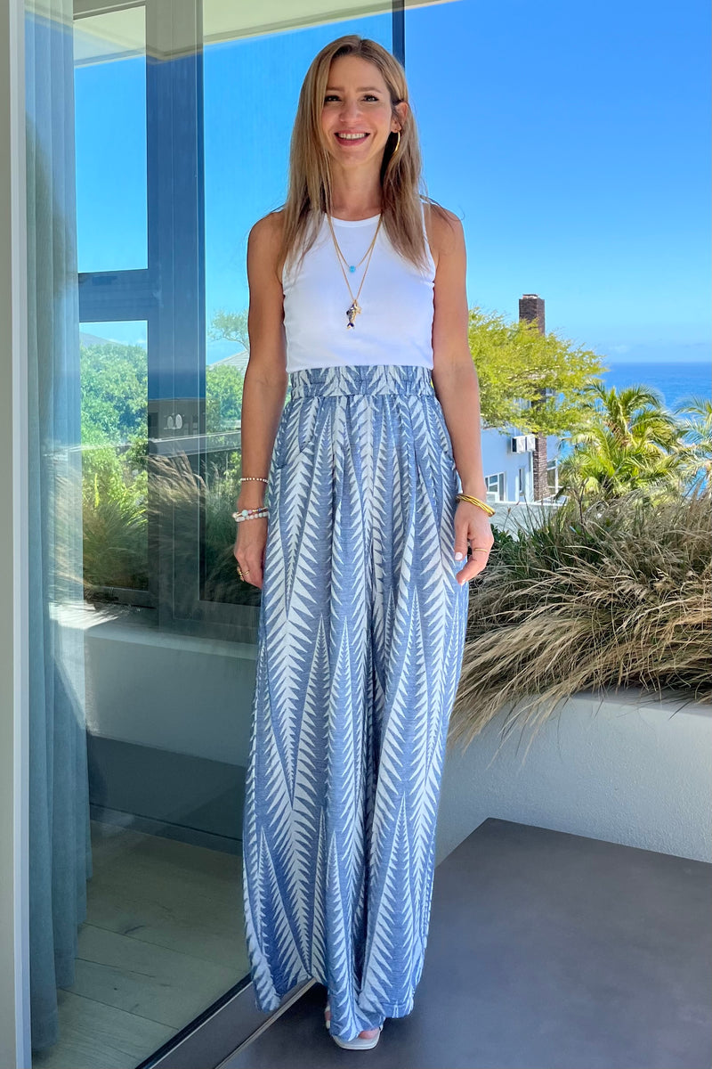 PALAZZO PANTS "FINIKAS" BLUE