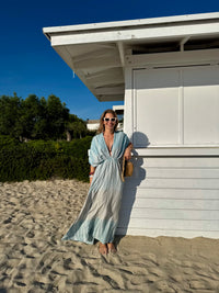 KIMONO DRESS "FINIKAS DEGRADE" TEAL