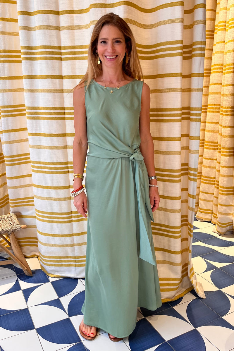 MIDI WRAP DRESS "SKOPELOS" MINT