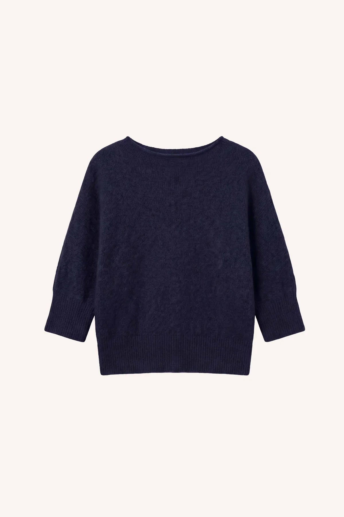 OVERSIZED ALPACA PULLOVER "KYOTO" NAVY