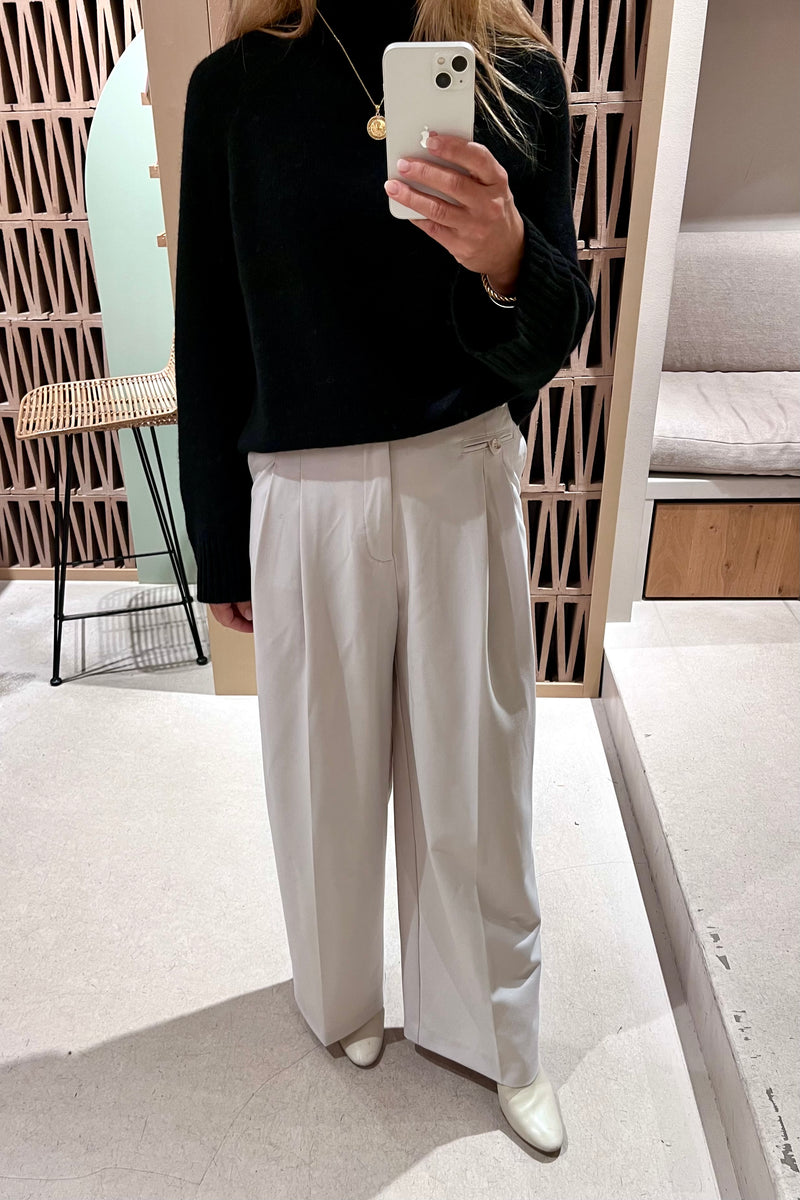 WIDE SUIT PANTS ICE