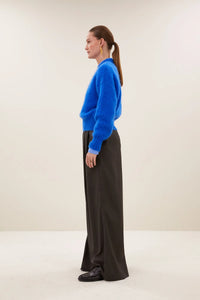 MOHAIR KNIT PULLOVER "SONNY" ROYALBLUE
