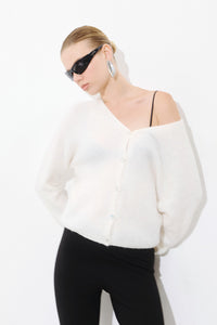 SOFT ALPACA-MIX CARDIGAN
