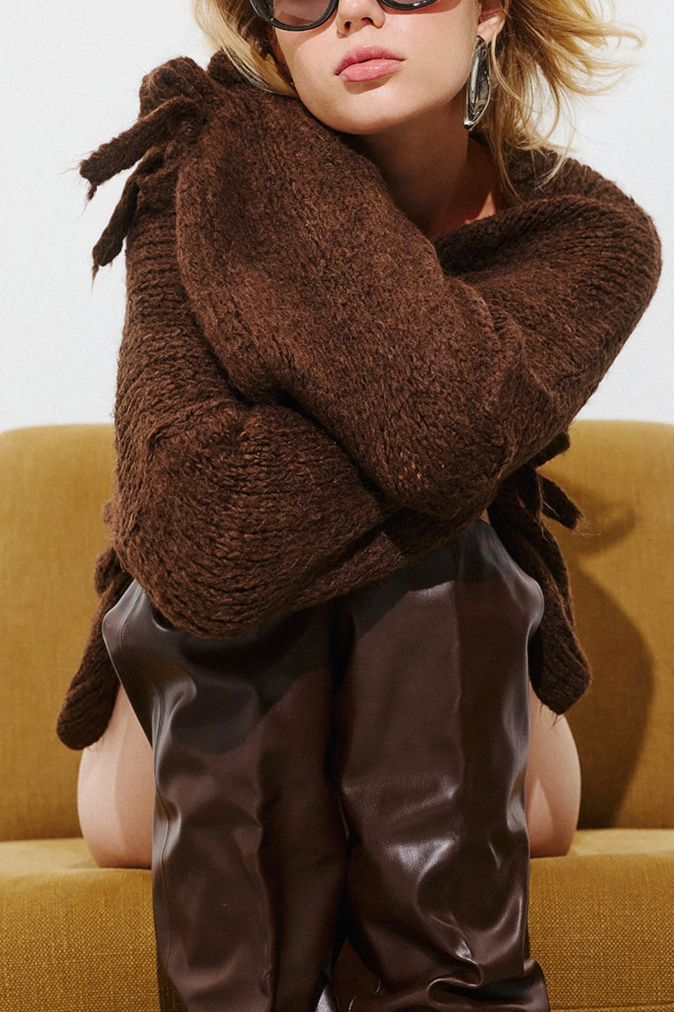 OVERSIZED SUPERSOFT MOHAIR-MIX CARDIGAN
