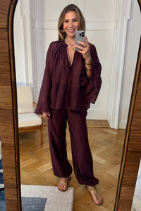 OVERSIZED TRANSPARENT BLOUSE "GRENADINE"