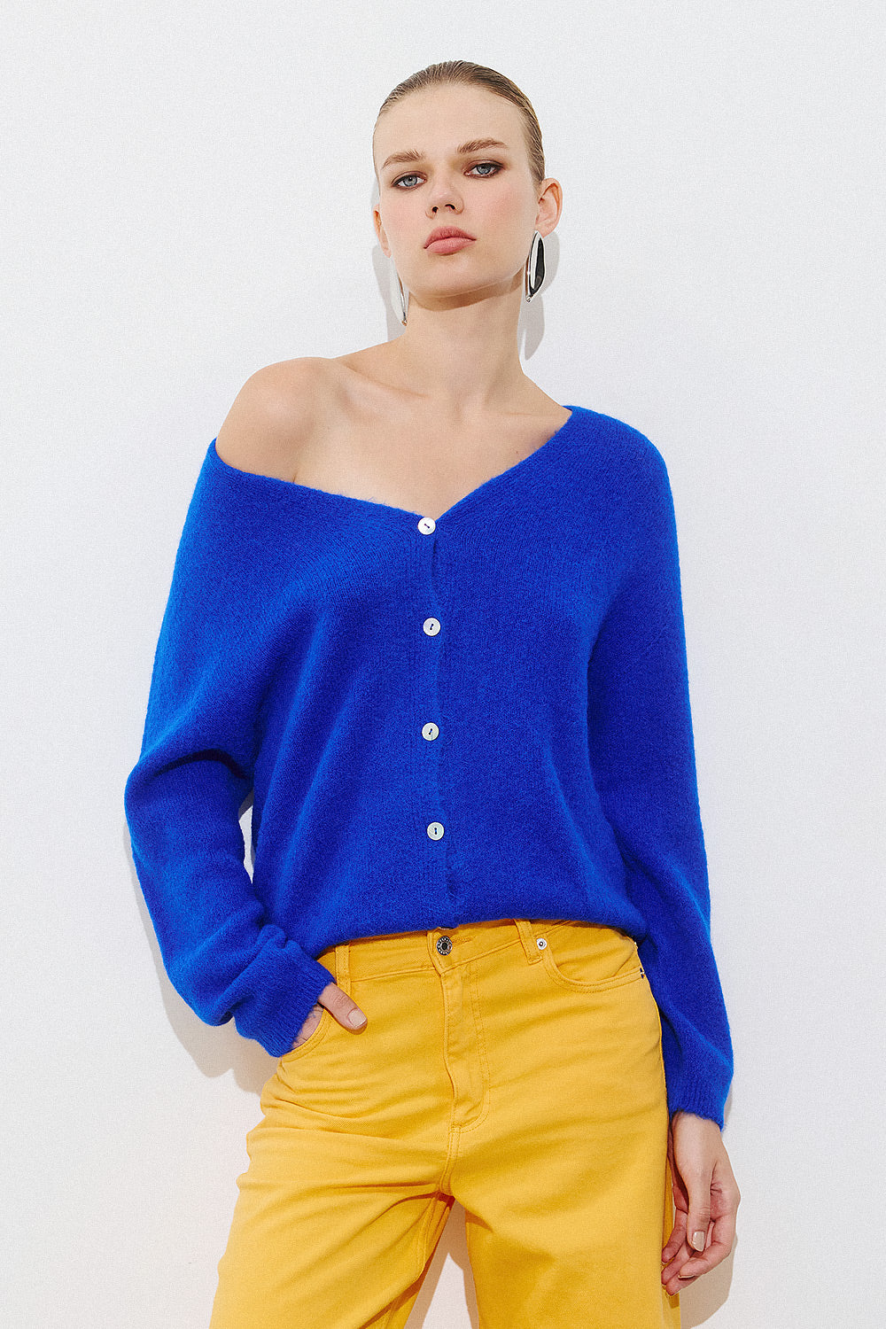SOFT ALPACA-MIX CARDIGAN