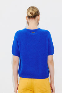 SOFT ALPACA-MIX SHORT SLEEVE PULLOVER