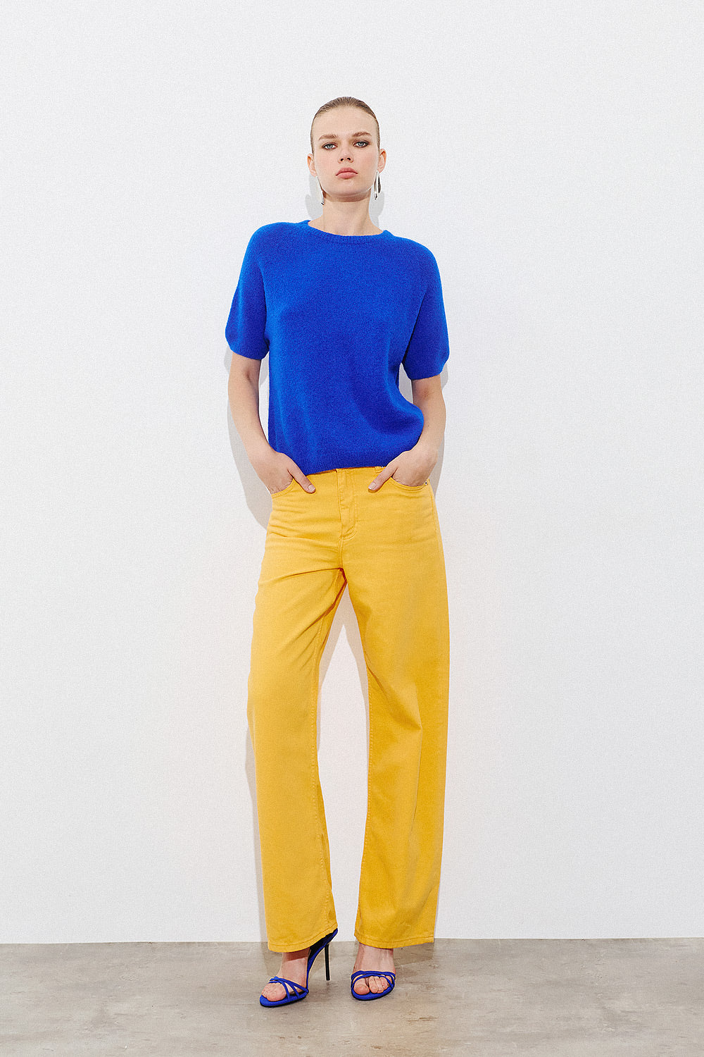 SOFT ALPACA-MIX SHORT SLEEVE PULLOVER
