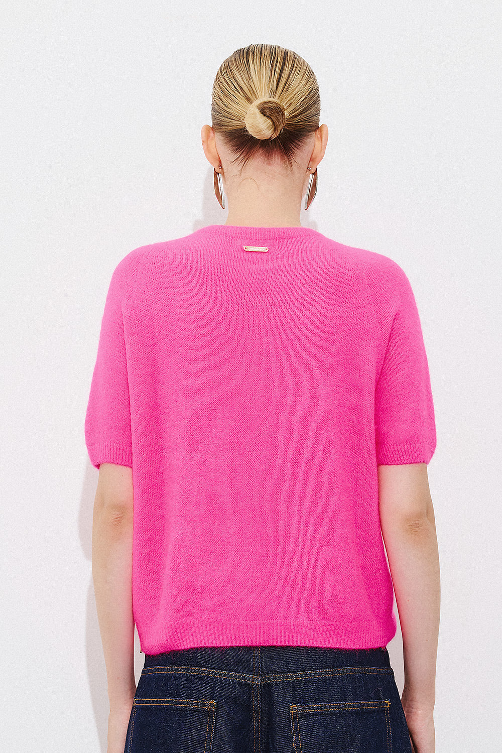 SOFT ALPACA-MIX SHORT SLEEVE PULLOVER